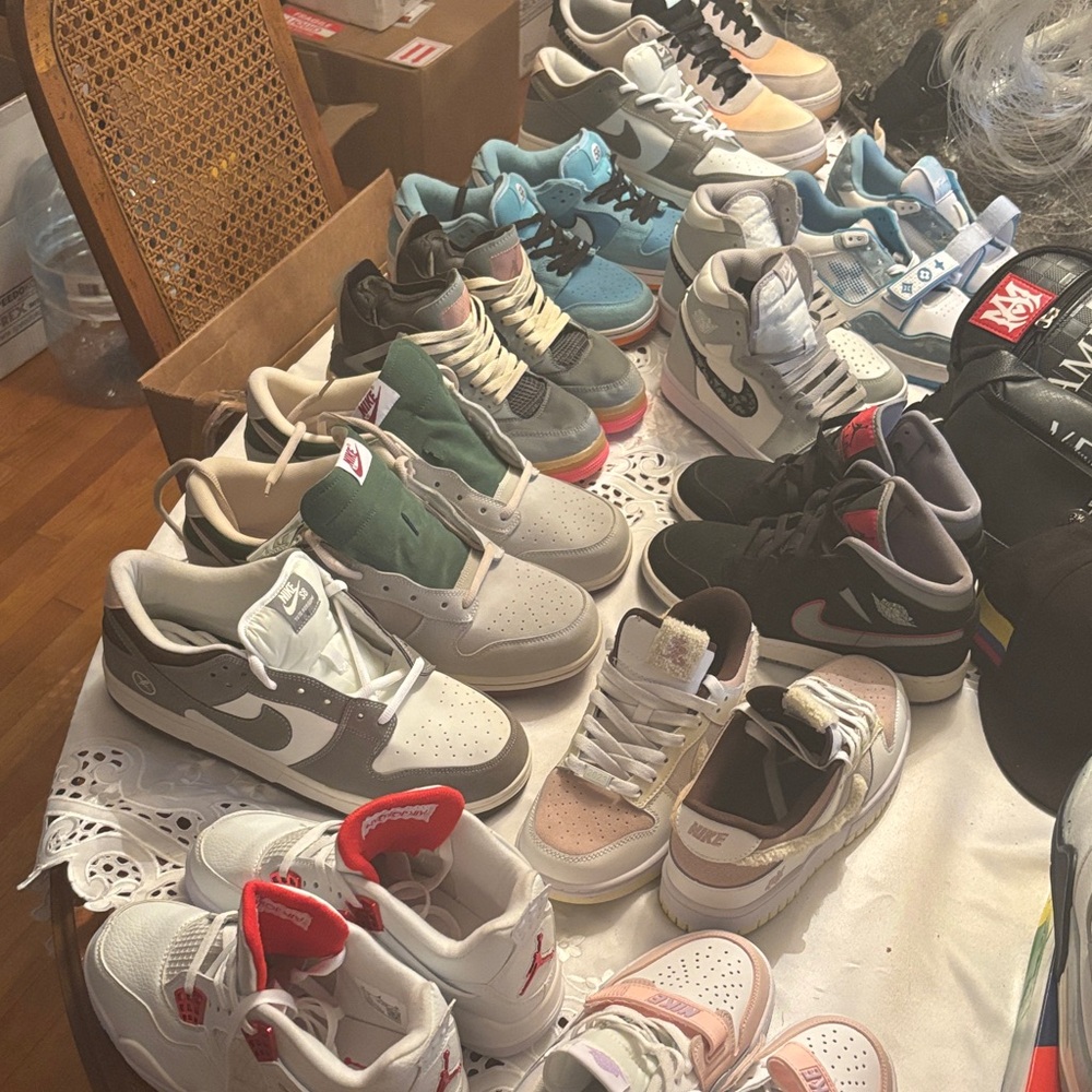 Nike Multicolor Sneaker Collection Jordans and dunks